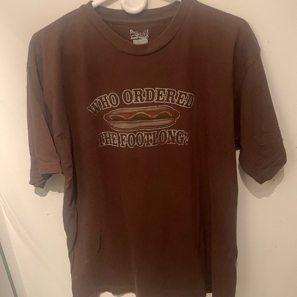 Who Ordered the Footlong? Awesome D-Lab 90/10 Cotton Tshirt SZ XL 🌭 🔥🔥🔥 - Picture 1 of 5